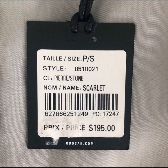 Rudsak Scarlet Cowl Neck Dress Grey, NWT - Picture 12 of 16